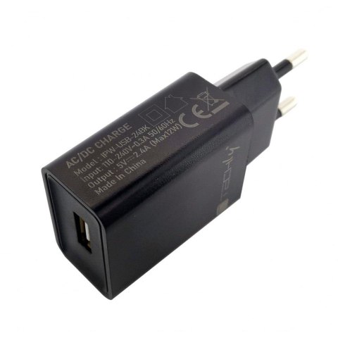 Ładowarka sieciowa Techly USB-A 5V 2,4A czarna Techly