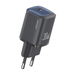 Ładowarka sieciowa Usams CC251 30W GaN 1xUSB-C PD 3.0 bez kabla - czarna USAMS