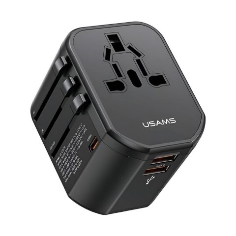 Ładowarka sieciowa Usams T59 Adapter podróżny US/AU/EU/UK 20W 4w1 2xUSB+1xUSB-C USAMS Ładowarka sieciowa Usams T59 Adapter podróżny US/AU/EU/UK 20W 4w1 2xUSB+1xUSB-C USAMS