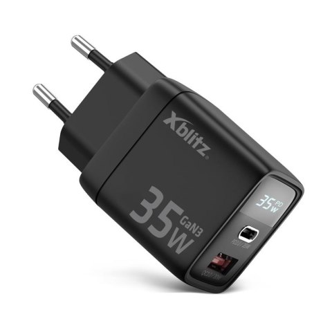 Ładowarka sieciowa Xblitz XC1 GaN3 PD35W USB-C+USB-A Xblitz Ładowarka sieciowa Xblitz XC1 GaN3 PD35W USB-C+USB-A Xblitz