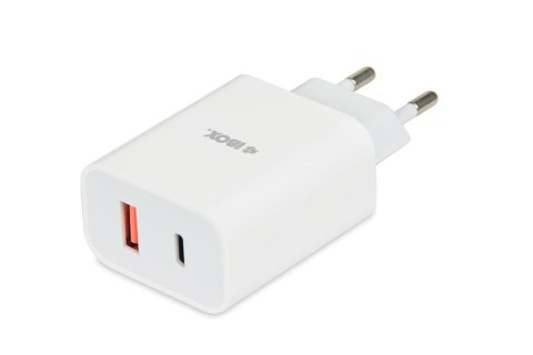 Ładowarka sieciowa iBOX C-36 USB A+C 20W kabel USB-C do USB-C IBOX Ładowarka sieciowa iBOX C-36 USB A+C 20W kabel USB-C do USB-C IBOX