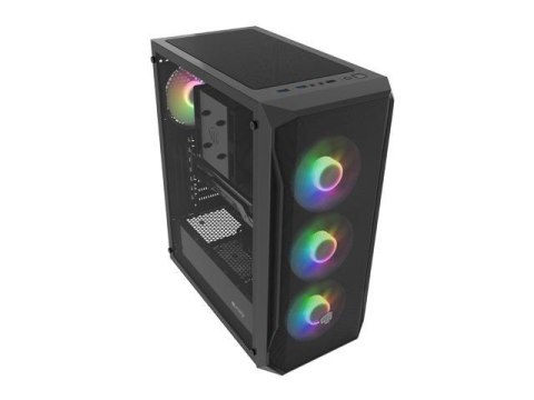 Obudowa Fury SHOBO SH4F RGB ATX Midi Tower z oknem czarna Fury Obudowa Fury SHOBO SH4F RGB ATX Midi Tower z oknem czarna Fury