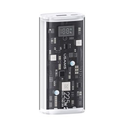 Powerbank Usams CD189 9000mAh 20W 1xUSB-C PD + 1xUSB-A Fast Charge -biały USAMS