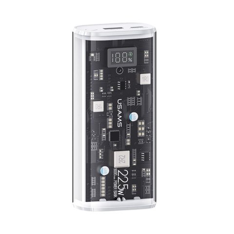 Powerbank Usams CD189 9000mAh 20W 1xUSB-C PD + 1xUSB-A Fast Charge -biały USAMS Powerbank Usams CD189 9000mAh 20W 1xUSB-C PD + 1xUSB-A Fast Charge -biały USAMS