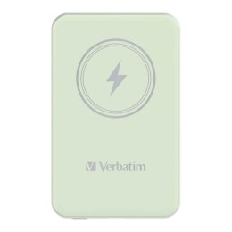 Powerbank Verbatim Charge 'n' Go Magnetic Wireless 5000mAh USB-C PD 3.0 Green Verbatim