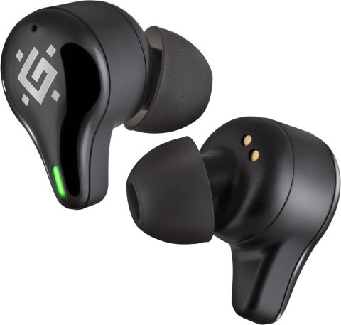 Słuchawki z mikrofonem Defender CyberDots 250 bezprzewodowe Bluetooth TWS czarne Defender