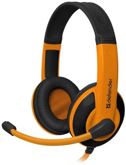 Słuchawki z mikrofonem Defender WARHEAD G-120 Gaming pomarańczowo-czarne + GRA Defender