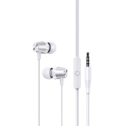 Słuchawki z mikrofonem USAMS EP-42 stereo Jack 3,5mm białe USAMS