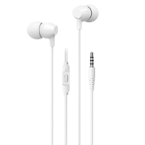 Słuchawki z mikrofonem USAMS EP-47 stereo Jack 3,5mm białe USAMS Słuchawki z mikrofonem USAMS EP-47 stereo Jack 3,5mm białe USAMS