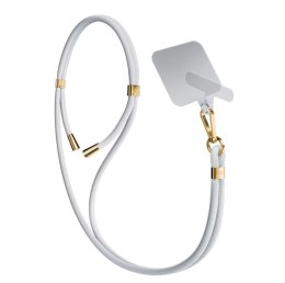 Smycz do telefonu - 3mk EasyClip - White (gold) 3mk Protection