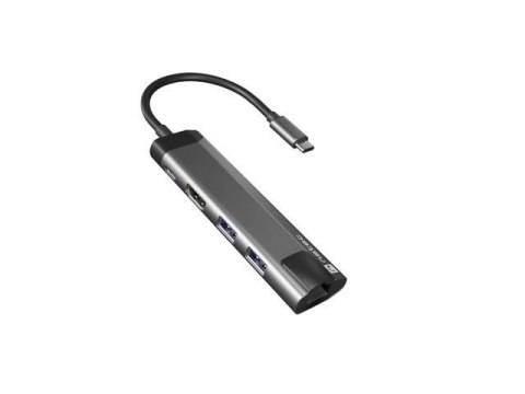 Stacja dokująca USB Natec Fowler GO Multiport USB-C PD, 2x USB 3.0, HDMI 4K, RJ45, USB-C Natec Stacja dokująca USB Natec Fowler GO Multiport USB-C PD, 2x USB 3.0, HDMI 4K, RJ45, USB-C Natec