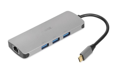Stacja dokująca hub USB iBOX IUH3RJ4K RJ45 HDMI SD PD100W IBOX Stacja dokująca hub USB iBOX IUH3RJ4K RJ45 HDMI SD PD100W IBOX