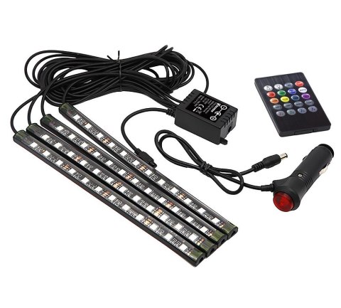 Taśma LED RGB Vakoss LA-D302 do podświetlenia wnętrza auta Vakoss