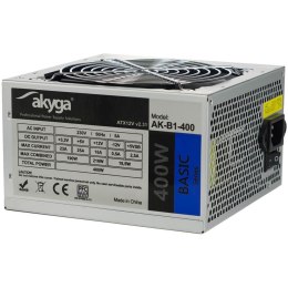 Zasilacz ATX 400W Akyga Basic AK-B1-400 Fan12cm P4 3xSATA AKYGA