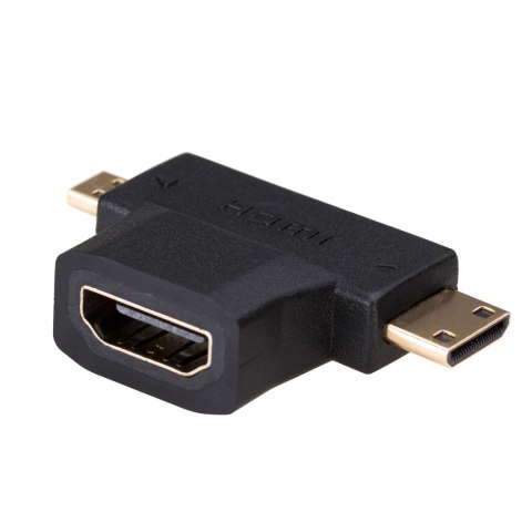 Adapter Akyga AK-AD-23 HDMI/F - miniHDMI/M - microHDMI/M AKYGA Adapter Akyga AK-AD-23 HDMI/F - miniHDMI/M - microHDMI/M AKYGA
