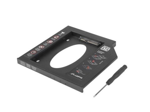 Adapter HDD Lanberg ramka 5.25" -> 2.5" SLIM 9.5mm HDD w miejsce CD/DVD LANBERG
