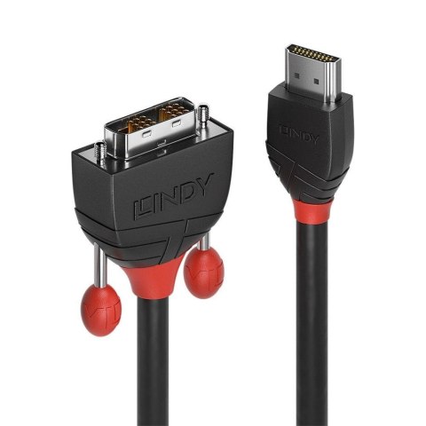 Adapter LINDY HDMI - DVI-D 2m Czarny LINDY Adapter LINDY HDMI - DVI-D 2m Czarny LINDY