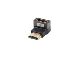 Adapter Lanberg HDMI(F)->HDMI(F) 8K kątowy dół aluminimum srebrny LANBERG