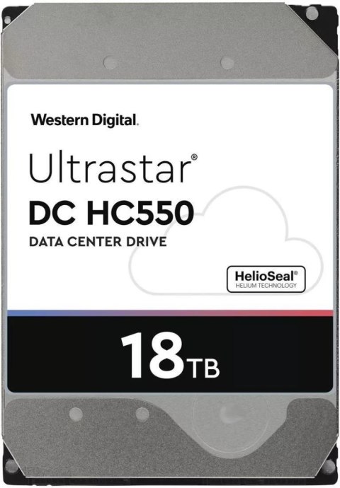 Dysk Western Digital Ultrastar DC HC550 He18 18TB 3,5" 7200 512MB SATA III 512e SE WUH721818ALE6L4 Western Digital Dysk Western Digital Ultrastar DC HC550 He18 18TB 3,5" 7200 512MB SATA III 512e SE WUH721818ALE6L4 Western Digital