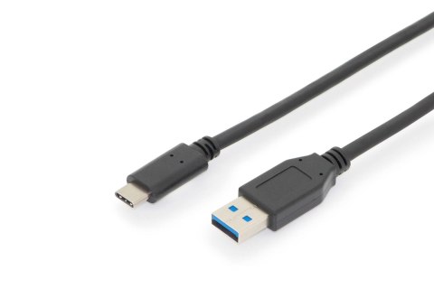 Kabel DIGITUS USB 3.1 Gen.2 SuperSpeed+ 10Gbps Typ USB C/A M/M, PD, czarny 1m Digitus Kabel DIGITUS USB 3.1 Gen.2 SuperSpeed+ 10Gbps Typ USB C/A M/M, PD, czarny 1m Digitus