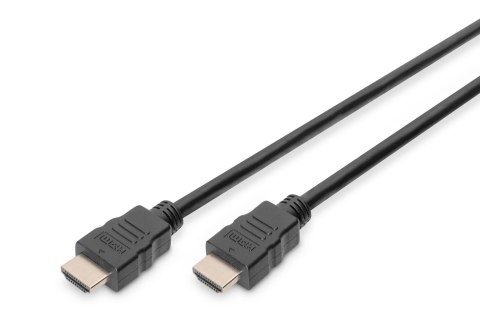Kabel DIGITUS połączeniowy HDMI 2.0 Premium High Speed Ethernet 4K60Hz UHD HDMI A/HDMI A M/M czarny 2m Digitus