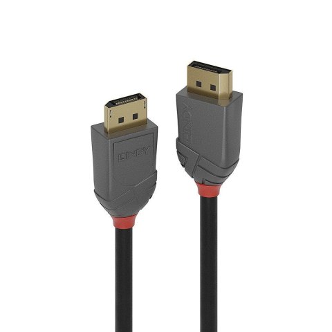 Kabel DisplayPort 1.2, LINDY Anthra Line 4K UHD M/M, czarny, 3m LINDY Kabel DisplayPort 1.2, LINDY Anthra Line 4K UHD M/M, czarny, 3m LINDY