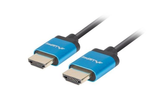 Kabel HDMI Lanberg M/M v2.0 1m 4K slim czarny LANBERG Kabel HDMI Lanberg M/M v2.0 1m 4K slim czarny LANBERG