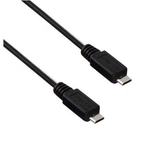 Kabel USB 2.0 Akyga AK-USB-17 micro USB B(M) - micro USB B(M) 0,6m czarny AKYGA
