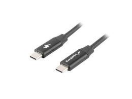 Kabel USB 2.0 Lanberg Type-C M/M 0,5m czarny premium QC 4.0 PD LANBERG