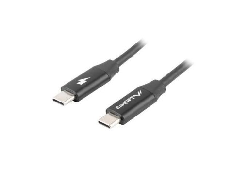 Kabel USB 2.0 Lanberg Type-C M/M 0,5m czarny premium QC 4.0 PD LANBERG
