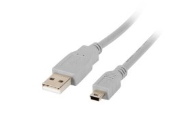 Kabel USB 2.0 Lanberg mini AM-BM5P(CANON) 1,8m szary LANBERG