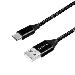 Kabel USB 2.0 LogiLink CU0140 USB A - USB-C, M/M, czarny, 1m LogiLink