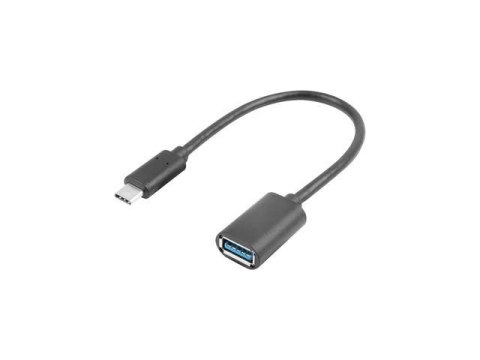 Kabel USB 3.1 Lanberg USB type-C(M) 3.1 - USB-A(F) 0,15m czarny LANBERG Kabel USB 3.1 Lanberg USB type-C(M) 3.1 - USB-A(F) 0,15m czarny LANBERG