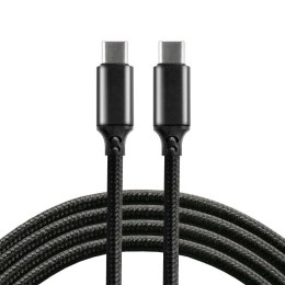Kabel USB-C PD everActive CBB-1PD5 1m Power Delivery 5A z obsługą szybkiego ładowania 100W czarny Everactive
