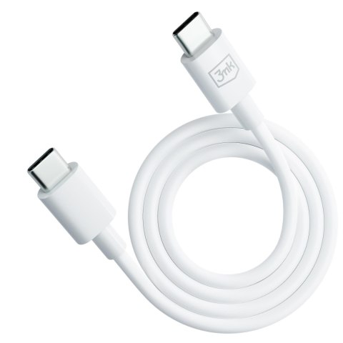 Kabel USB C do C - 3mk Hyper Cable C to C 100W 1.2m Biały 3mk Protection