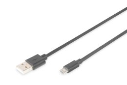 Kabel USB DIGITUS 2.0, typ A - B micro, 1,8m czarny Digitus
