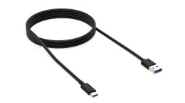 Kabel USB Krux KRX0054 USB-A => USB-C czarny 1,2m KRUX