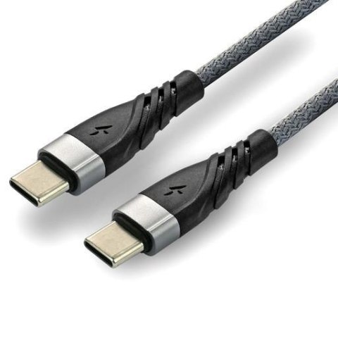 Kabel USB - Lightning / iPhone everActive CBB-1IG 1m do 2,4A z obsługą szybkiego ładowania przewód pleciony szary Everactive
