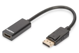 Kabel adapter DIGITUS DisplayPort, DP-HDMI typA, M/Ż 0,15m, DP 1.2 Digitus