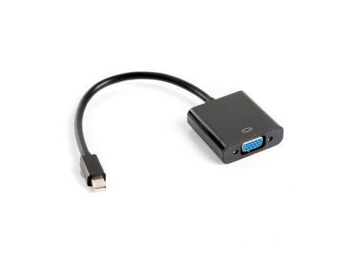 Kabel adapter Lanberg AD-0006-BK mini Displayport (M) -> VGA (F) czarny LANBERG Kabel adapter Lanberg AD-0006-BK mini Displayport (M) -> VGA (F) czarny LANBERG