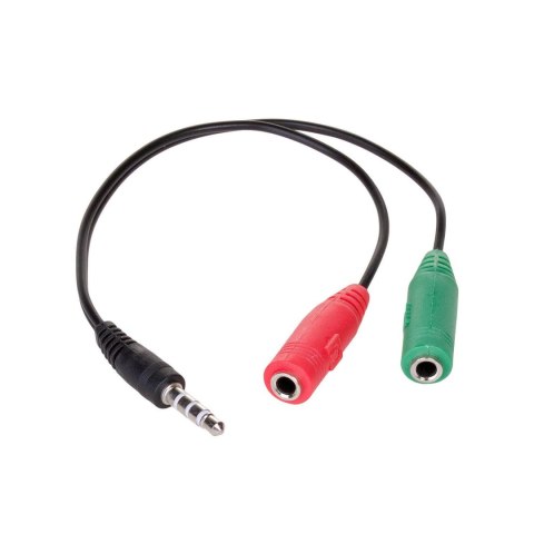 Kabel audio Akyga AK-AV-08 mini Jack (M)/2xmini Jack (F) 0,15m AKYGA