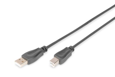 Kabel drukarkowy USB DIGITUS 2.0 A/M - USB B /M 5m czarny Digitus Kabel drukarkowy USB DIGITUS 2.0 A/M - USB B /M 5m czarny Digitus