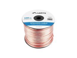 Kabel głośnikowy Lanberg 2x2.5mm2 100m przezroczysty LANBERG