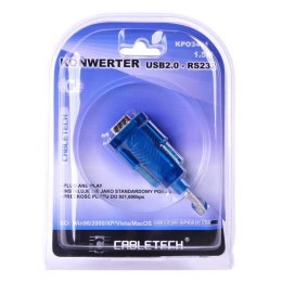 Kabel konwerter Cabletech DB9M USB 2.0 - RS232 Cabletech