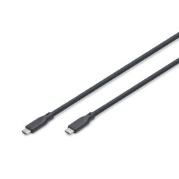 Kabel połączeniowy DIGITUS silikonowy USB-C - USB-C, USB 3.2 Gen1 5G 4K 100W, 2m czarny Digitus