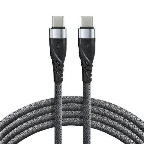 Kabel przewód USB-C PD 200cm everActive CBB-2PDG Power Delivery 3A z obsługą szybkiego ładowania 60W Everactive