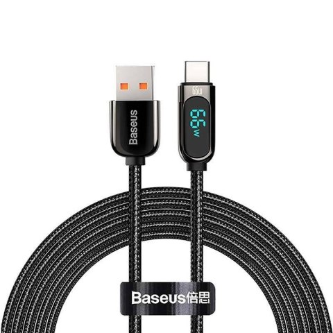 Kabel przewód USB - USB-C / Typ-C 200cm Baseus Display CASX020101 z obsługą szybkiego ładowania 66W Baseus Kabel przewód USB - USB-C / Typ-C 200cm Baseus Display CASX020101 z obsługą szybkiego ładowania 66W Baseus