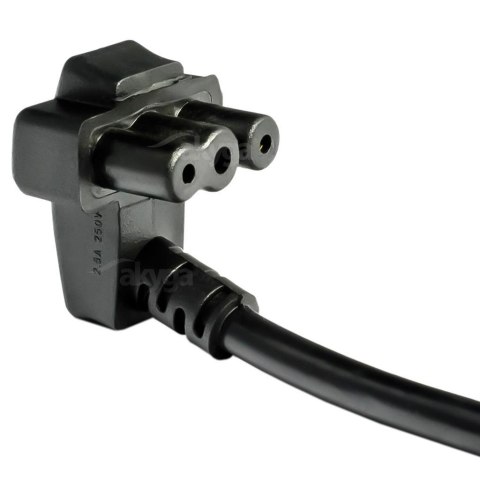 Kabel zasilający Akyga AK-NB-02A do notebooka Dell 1,5m IEC C5 250V/50Hz AKYGA