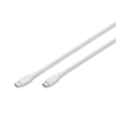 Kabel zasilający DIGITUS silikonowy USB-C - USB-C, USB 2.0 60W, 2m biały Digitus