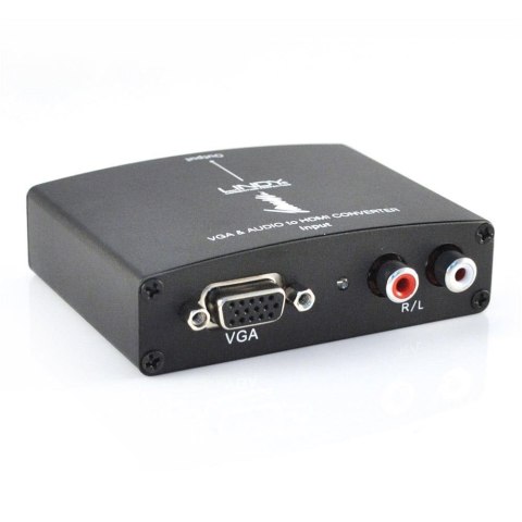 Konwerter VGA oraz Audio na HDMI LINDY czarny LINDY